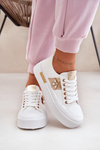 Women's Platform Sneakers With Decorative Detail White Annisae