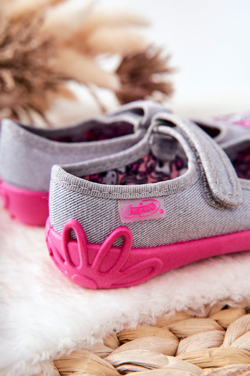 Flip-flops Ballerinas Befado Unicorns 114X464 Grey and pink