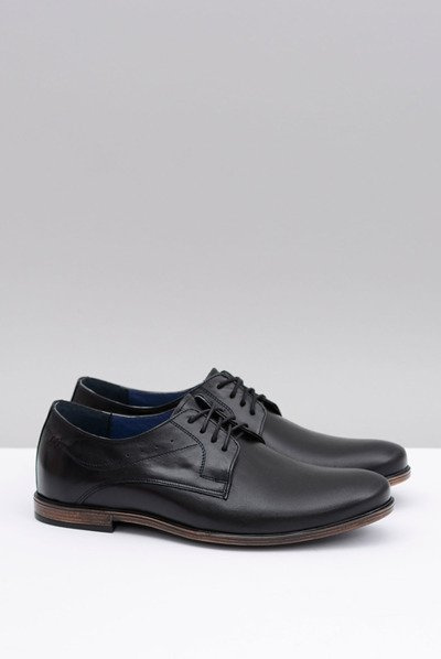 Nikopol Black Leather Men's James Half Boots