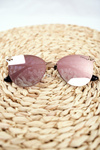 Women's Sunglasses Prius PRE-17 Gold Pink Mirror Insect