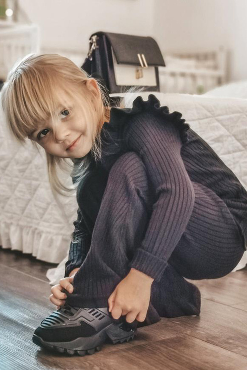 Children's Sneakers Black Freak Out