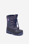 Śniegowce Dziecięce Wysokie Ciepłe Ze Ściągaczem Granatowe Lee Cooper LCJ-24-44-2843K 