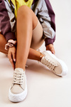 Sneakers On A Massive Platform Light Beige Suzane