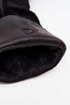 Kozaki Kowbojki Z Naturalnego Zamszu Obcas Ocieplane Czarne Urselle