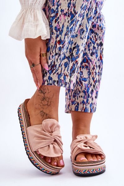 Women's Slippers On A Massive Platform Light pink Terisa