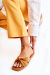 Women's Fashionable Suede Slippers Camel Lorrie