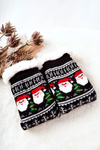 Christmas Long Socks Santos Black