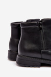 Men's Low Boots with Zipper Black Brosta