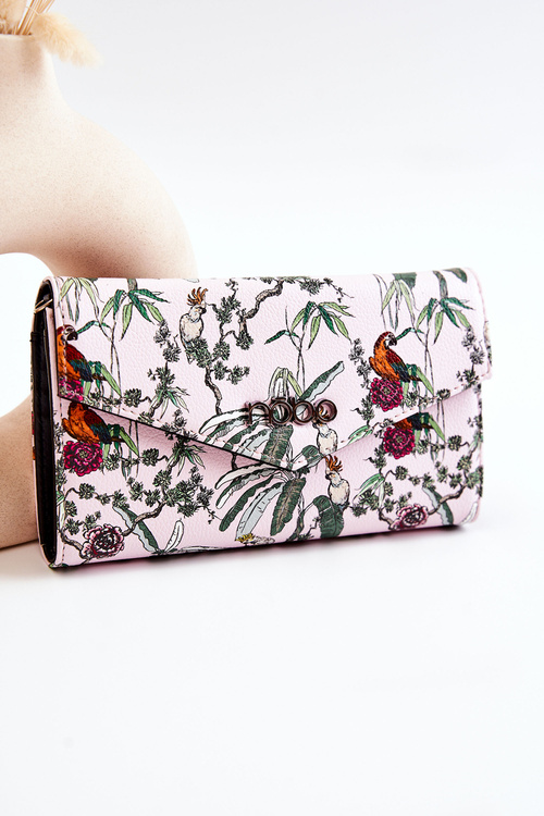 Large Leather Wallet NOBO M0240-CM04 Pink