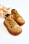 Children's High-top Sneakers With A Zipper Camel Boone 