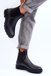 Women's Slip-On Matte Galoshes Black Helinca