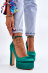 Fashionable High Heel Pumps Green Hayden