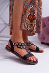 Women's Flat Sandals Sergio Leone SK012 Black Livian