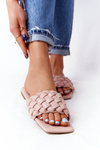 Women's Braided Slippers Beige Cheryl