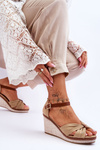 Women's Wedge Sandals Beige Daphne