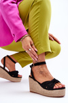 Women's Wedge Sandals Black Kendall