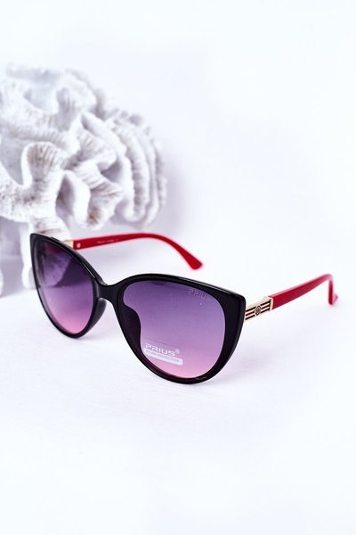 Women's Sunglasses Black-Red Ombre