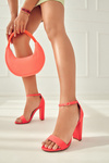 Women's Stiletto Sandals Neon Pink Anastasie