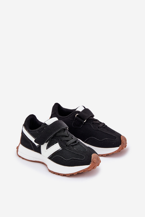 Dziecięce Sneakersy Na Rzep Czarne Tezzu