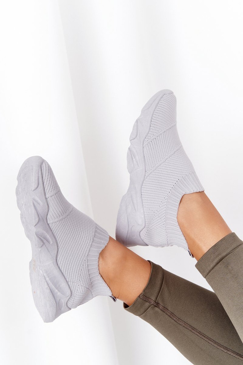 Damskie Sportowe Buty Slip-on Szare Yoga Class
