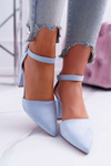 Women's Stiletto pumps Blue MadamStyle