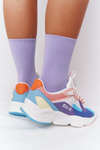 Buty Sportowe Memory Foam Big Star Biało-Różowe HH274809 