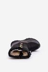 Children's Insulated Snow Boots with Wool Zipper Black Delhi