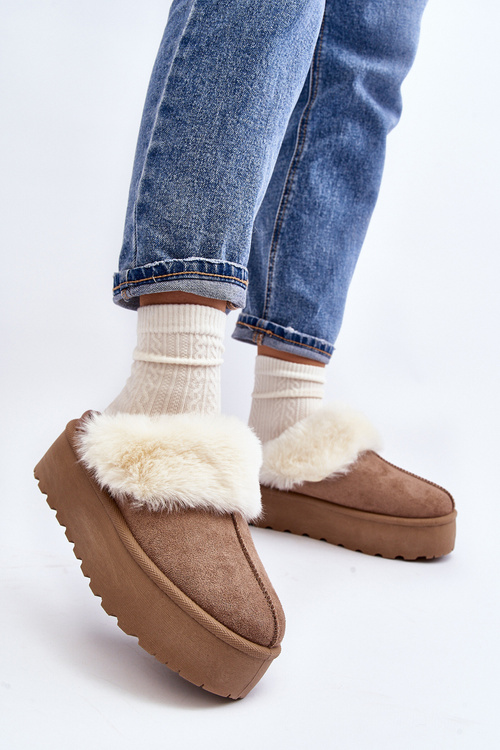 Women's Snow Boots with Thick Sole Khaki Starlyn