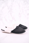 Men's Slippers With Fur Grey Homely
