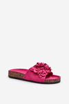 Women's Cork Platform Sandals in Fuchsia Jaihini