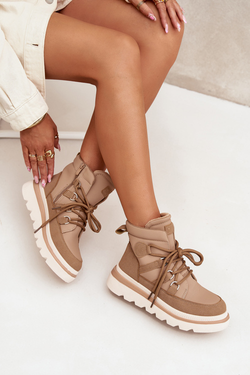 Women's Ankle Boots Platform Camel Liorae