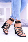 Black Women's Stiletto Sandals Ysmira