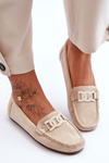 Women's Stylish Suede Moccasins Beige Rabell