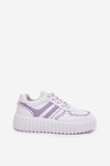 Ladies Sneakers On Platform Purple Ofenale