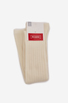 Merino Wool Knee Socks Ecru