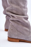 Women's Suede Boots Maciejka 05057-13 Gray