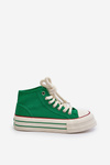 Women's Platform Sneakers in Green Aineri