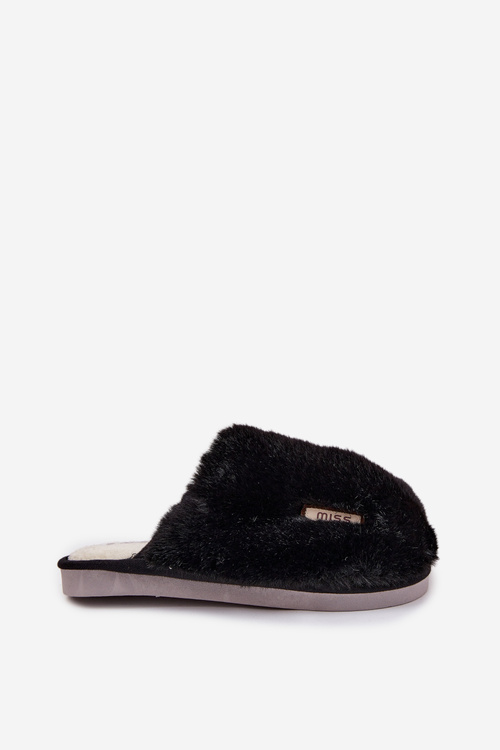Furry Women's Slippers Black Belinna