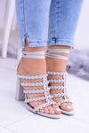 Grey Women's Ysmira Stiletto Sandals