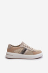 Women's Leather Sneakers D&A LR110 Beige