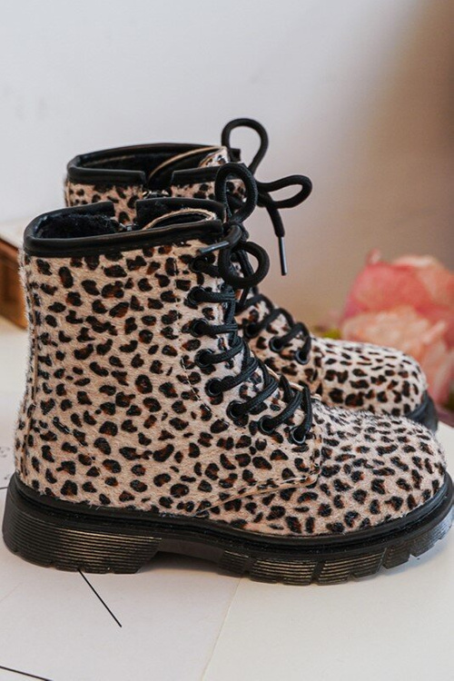 Children's Insulated Boots with Zipper Beige Goopy