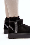 Women's Snow Boots On Platform Lined Black Lomessa