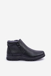 Warm Men's Boots Made Of Eco Leather Black Daniello