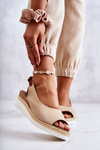 Women's Sandals On Wedge Big Star JJ276049 Beige
