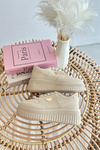 Women's Sneakers Made of Eco Leather on Chunky Platform Beige Chrisstin
