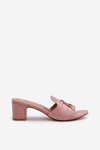 Women's Sandals with High Heel in Pink Jemenna
