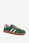 Women's Suede Sneakers Green Sirella