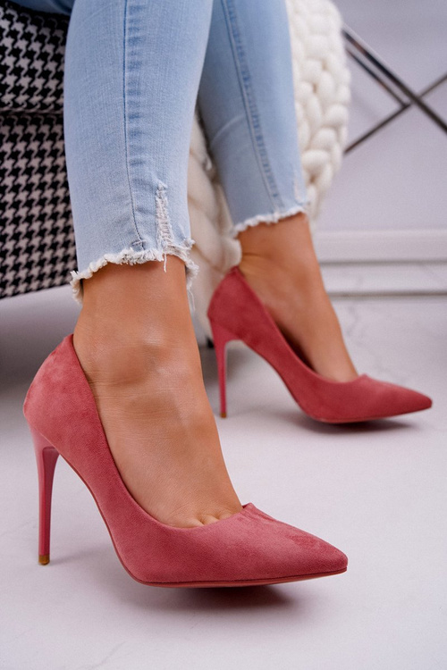 Women's Pink Suede Betty Stilettos