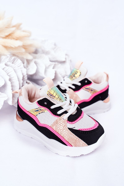 Children's Sport Shoes Sneakers Neon Pink Game Time