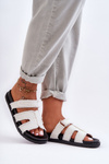 Women's Material Slip-Ons White Lamirose